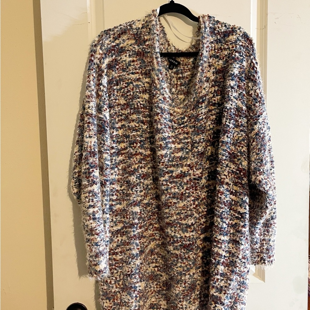 Torrid Multicolor Round Neck Sweater